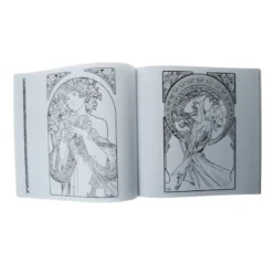 Alphonse Mucha Coloring Book