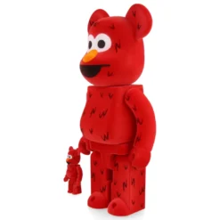 400% + 100% Bearbrick Elmo Flocky Ver.