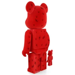 400% + 100% Bearbrick Elmo Flocky Ver.