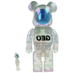 400% + 100% Bearbrick Geo Earth - Medicom Toy x Geo