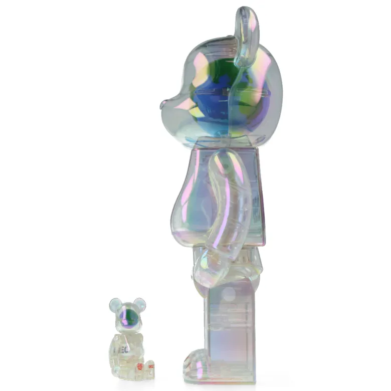 400% + 100% Bearbrick Geo Earth - Medicom Toy x Geo