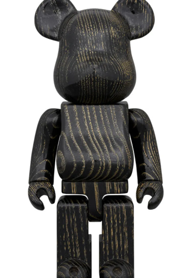 400% Bearbrick Karimoku Floating Black Gold