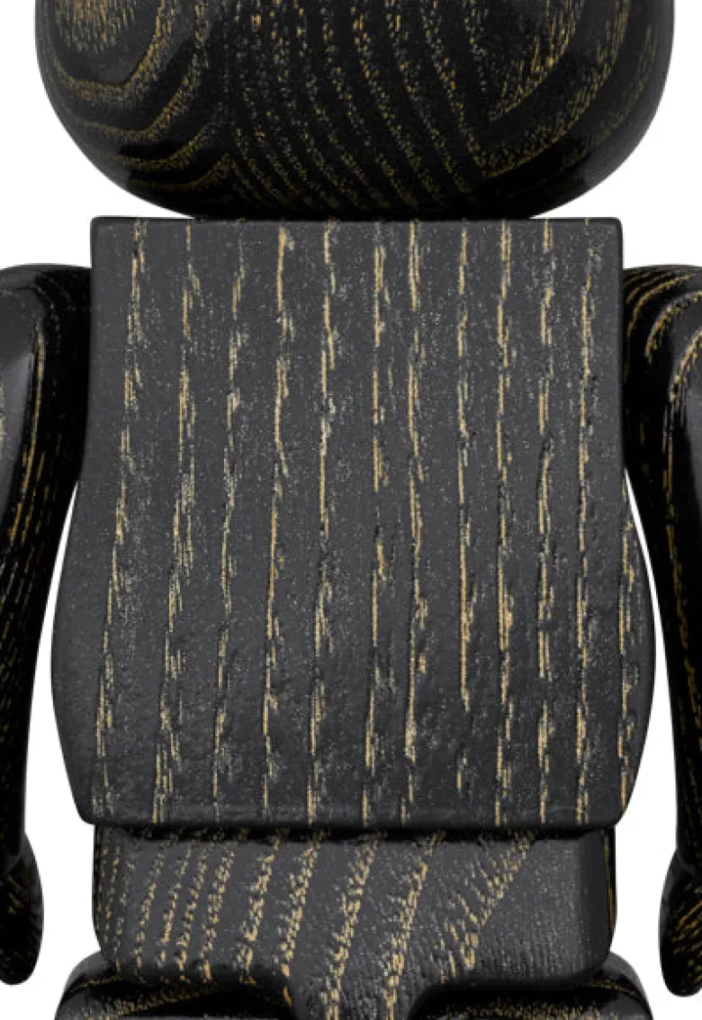 400% Bearbrick Karimoku Floating Black Gold