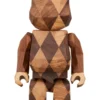 400% Bearbrick Karimoku Fragment Design Polygon Lattice Pattern