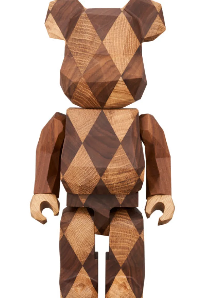 400% Bearbrick Karimoku Fragment Design Polygon Lattice Pattern