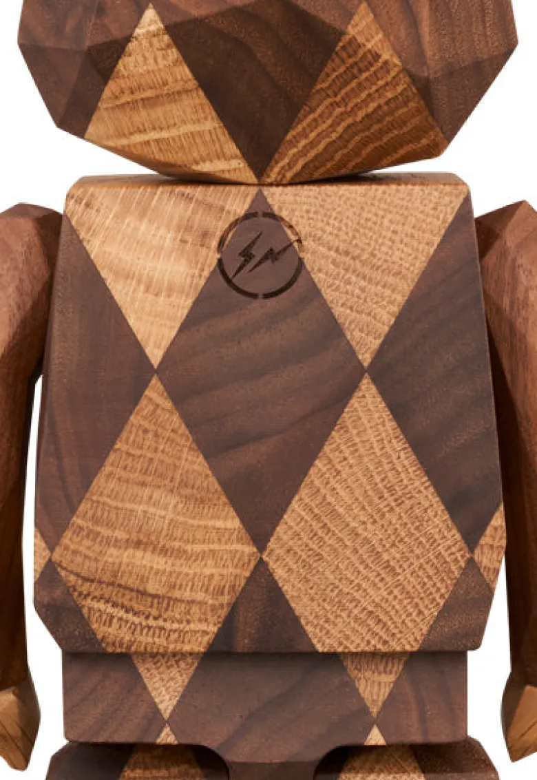 400% Bearbrick Karimoku Fragment Design Polygon Lattice Pattern