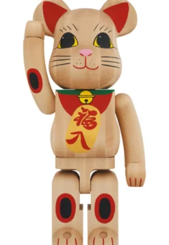 1000% Bearbrick Karimoku Maneki Neko (red)