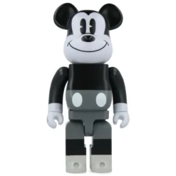 400% Bearbrick Mickey Mouse Black & White - Mickey Mouse & Friends