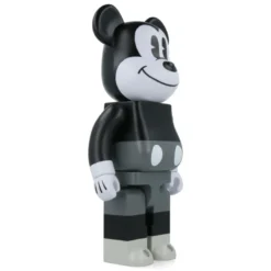 400% Bearbrick Mickey Mouse Black & White - Mickey Mouse & Friends
