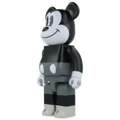 400% Bearbrick Mickey Mouse Black & White - Mickey Mouse & Friends