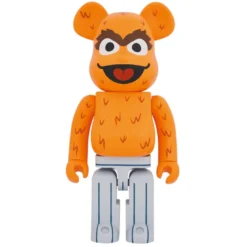 1000% Bearbrick Oscar the Grouch (The Original Orange Fur Ver.)