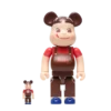 400% + 100% Bearbrick Pekochan Chocolate Milky