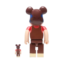 400% + 100% Bearbrick Pekochan Chocolate Milky