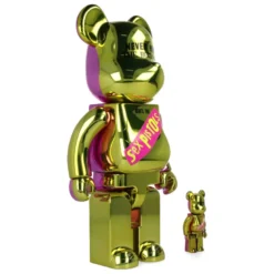 400% + 100% Bearbrick Sex Pistols - Never Mind the Bollocks - Chrome Ver.