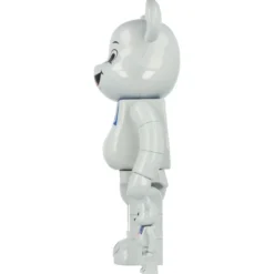 400% + 100% Bearbrick Stay Puft Marshmallow Man White Chrome (SOS Fantômes)