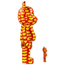 400% + 100% Bearbrick Yellow Heart Reverse Ver.