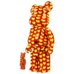 400% + 100% Bearbrick Yellow Heart Reverse Ver.