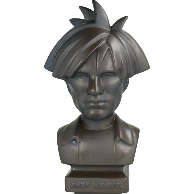CERAMICK Andy Warhol Bust 80s ASH GOLD