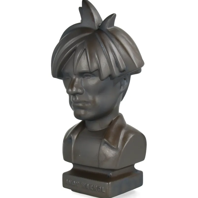 CERAMICK Andy Warhol Bust 80s ASH GOLD