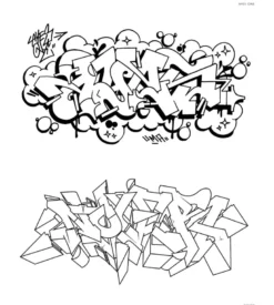 Graffiti Style Coloring Book