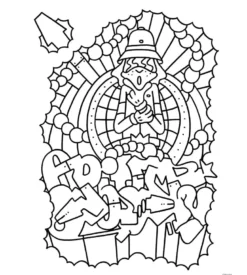 Graffiti Style Coloring Book