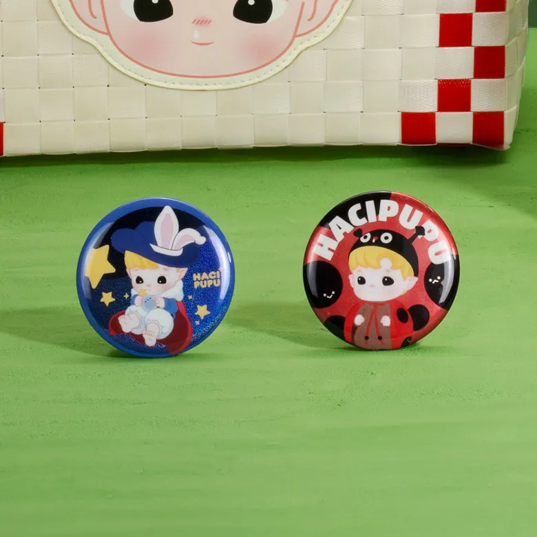 Hacipupu Adventures in the Woods series Tinplate Badge Blind Box