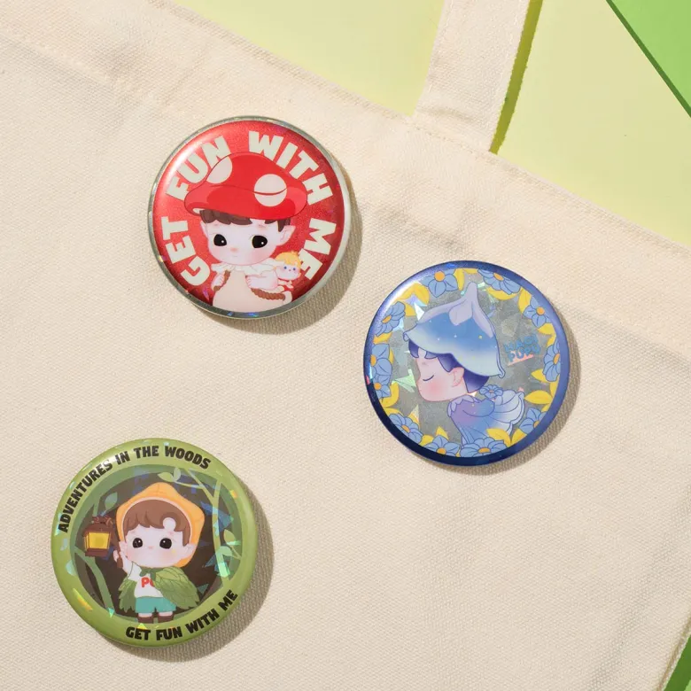 Hacipupu Adventures in the Woods series Tinplate Badge Blind Box