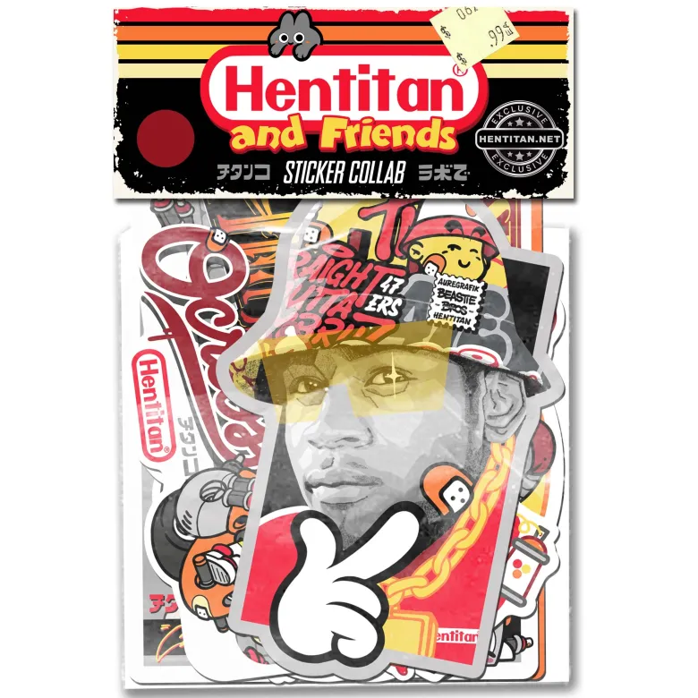 Hentitan and Friends - Brown Sticker Pack