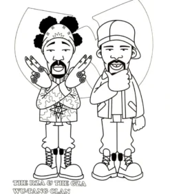 Hip hop coloring book