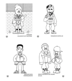 Hip hop coloring book East Coast edition