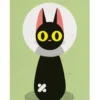 Komboh - Bandage Cat Giclee Print