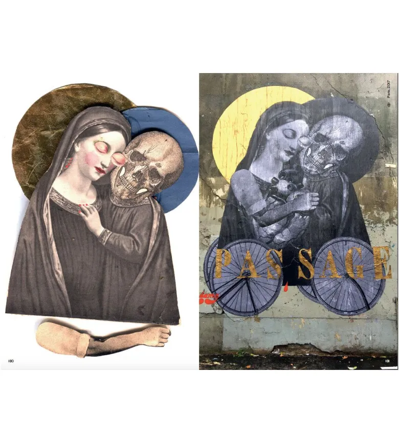 Madame se livre - Travaux de collage, de l'atelier à la rue