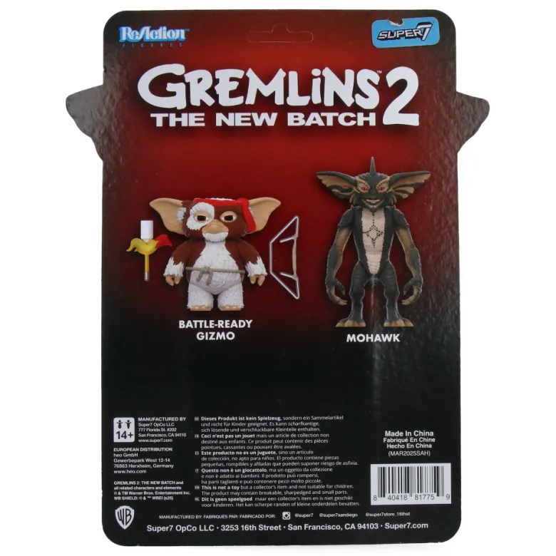 Mohawk (Character Card) - Gremlins ReAction Figures