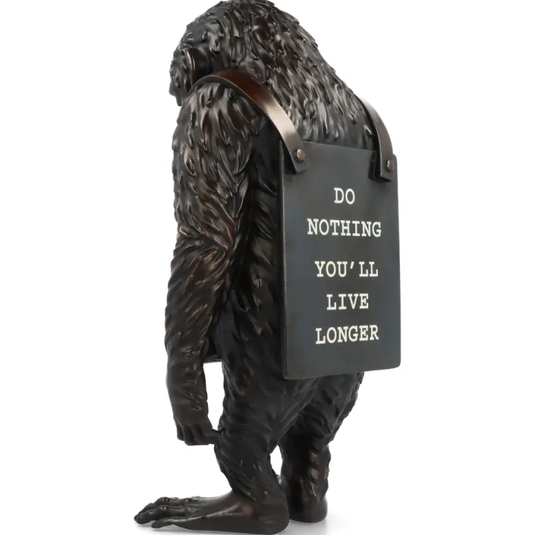 Monkey Sign Bronze Statue 2 - Banksy X Medicom Toy