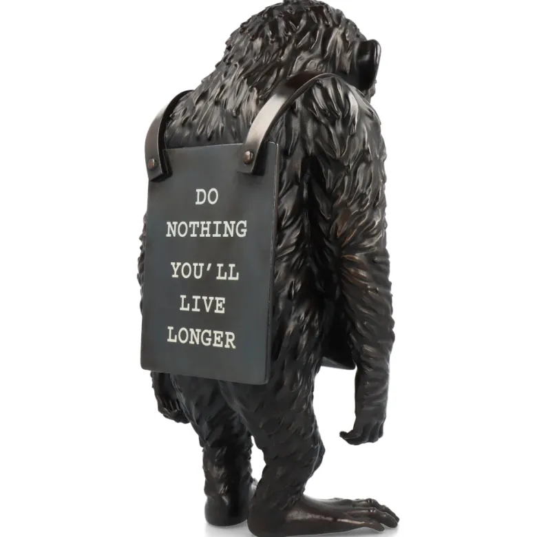 Monkey Sign Bronze Statue 2 - Banksy X Medicom Toy