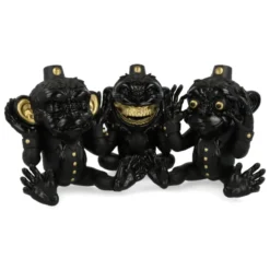 More Evil Monkeys - Black - Set de 3 pièces