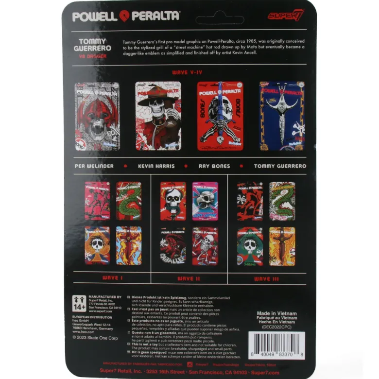 Powell-Peralta ReAction Figures Wave 4 - Tommy Guerrero (V8 Dagger - Sacto '86)