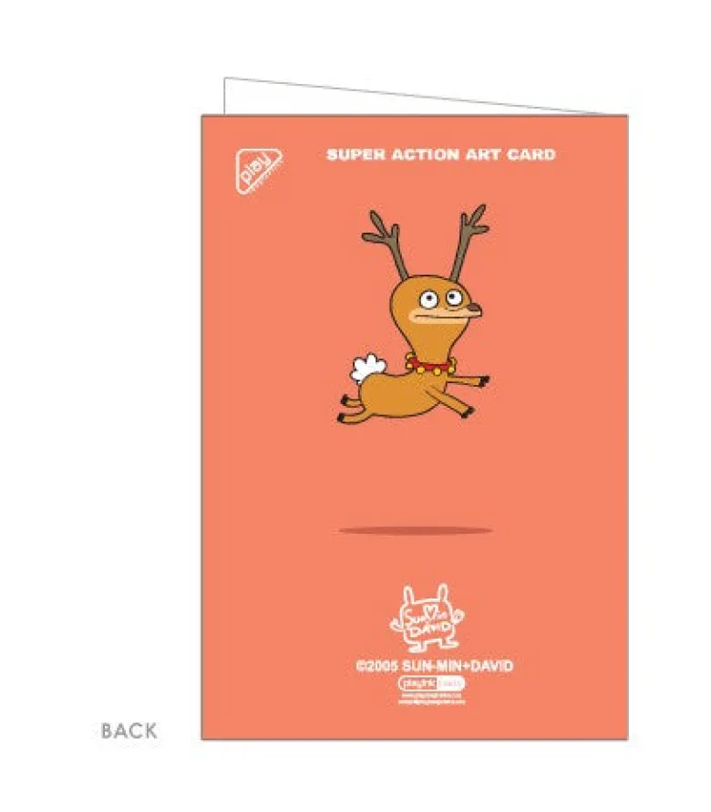 Reindeer Gamers - Carte de Voeux Rose