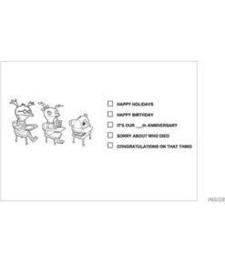 Reindeer Gamers - Carte de Voeux Rose