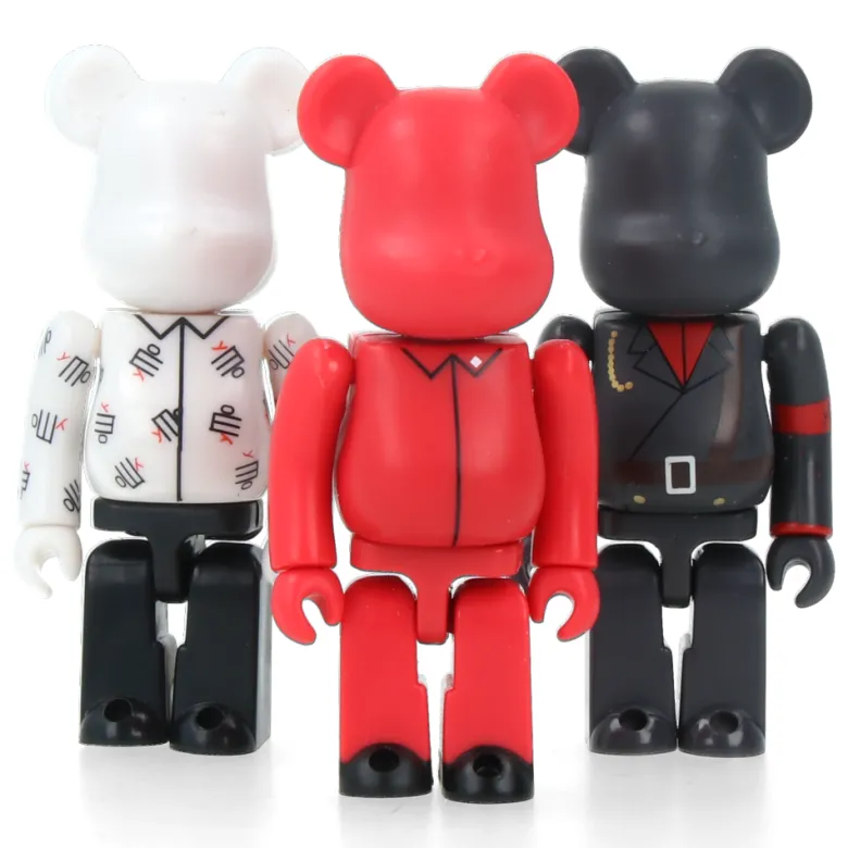 Set 100% Bearbrick Yellow Magic Orchestra (3 pcs)
