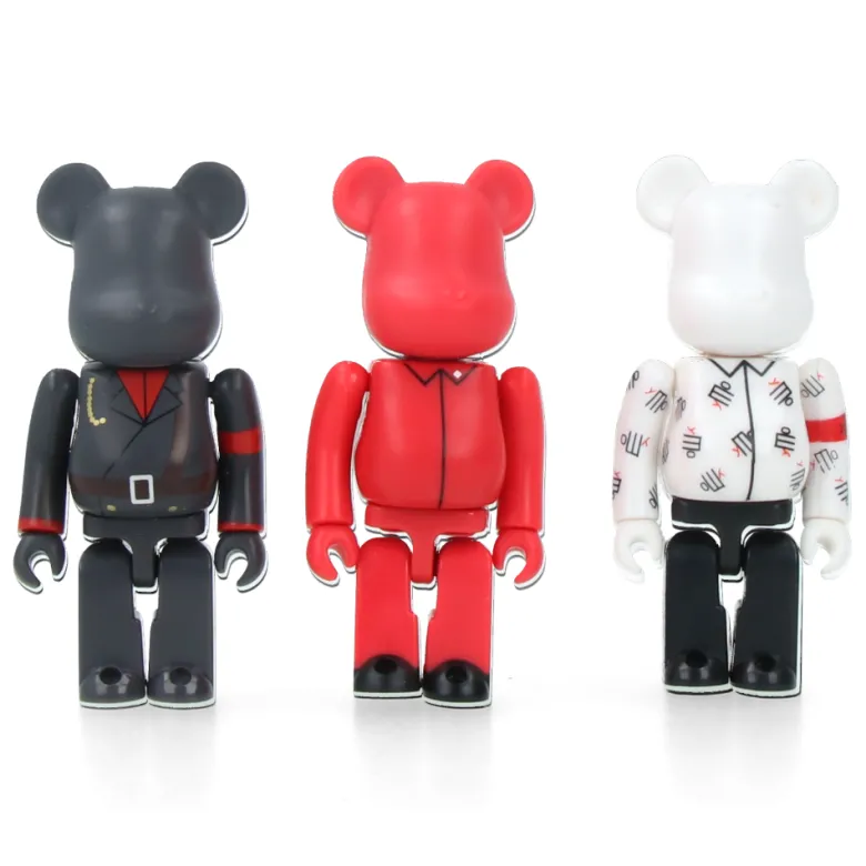 Set 100% Bearbrick Yellow Magic Orchestra (3 pcs)