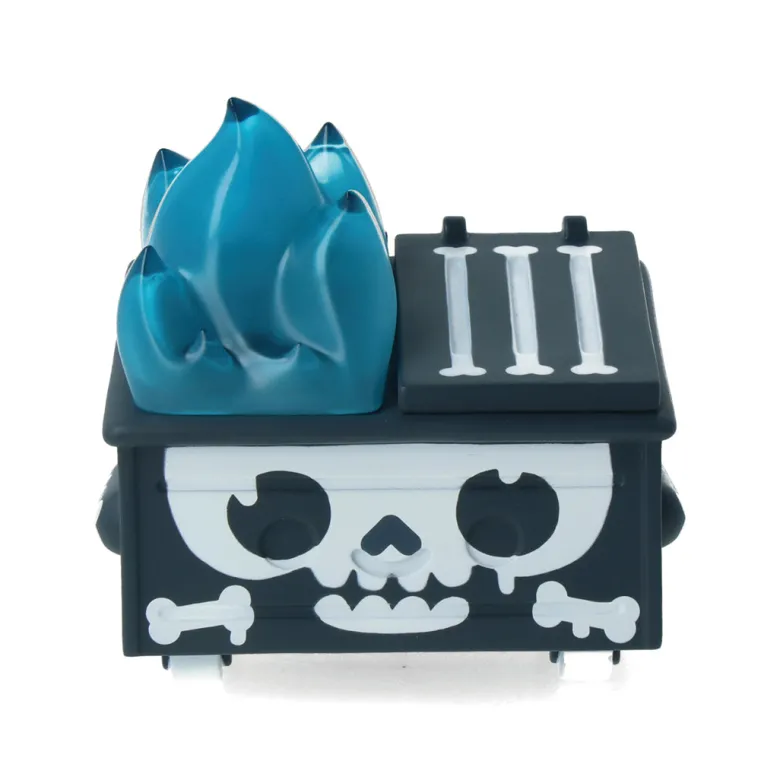 Skull Graffiti Dumpster Fire Vinyl Figure