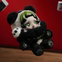 Skullpanda Lazy Panda Plush Doll Pendant
