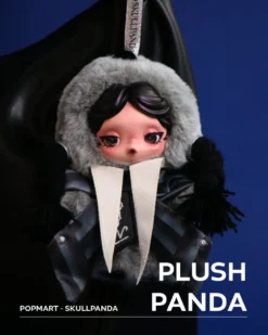 Skullpanda x Wednesday Collectible Plush Figurine