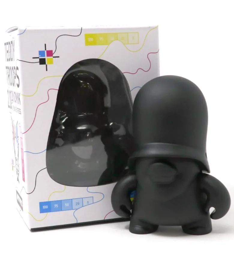 4" Teddy Troops 2.0 DIY/CMYK - Noir