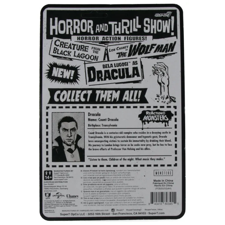 Universal Monsters - Dracula - ReAction+